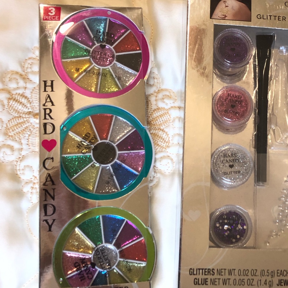 HARD♥️ CANDY Bundle, 3 Piece Glitter Gel Palette+ Glitter body art kit - Picture 10 of 14